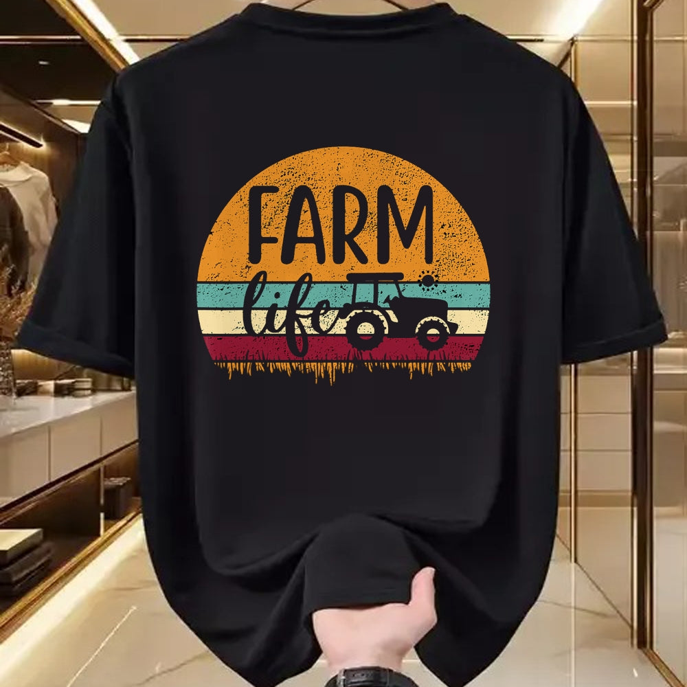 Best Farmer Life Shirt, Funny Farmer UnisexT-Shirt/Hoodie/Sweatshirt HLT00 - Retro Vintage Farm Life Farming Tractor Family Farmer Gift T-Shirt Small