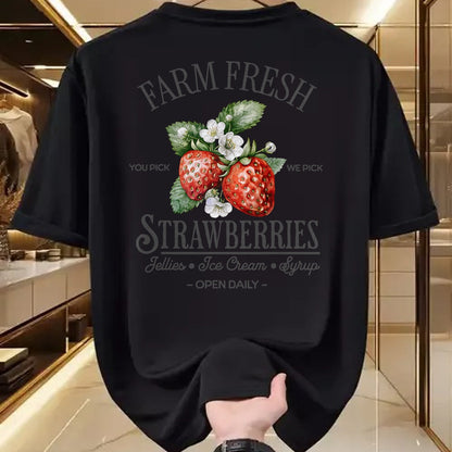 Best Farmer Life Shirt, Funny Farmer UnisexT-Shirt/Hoodie/Sweatshirt HLT00 - Farm Fresh Strawberries Vintage Strawberry Farmers Farm T-Shirt