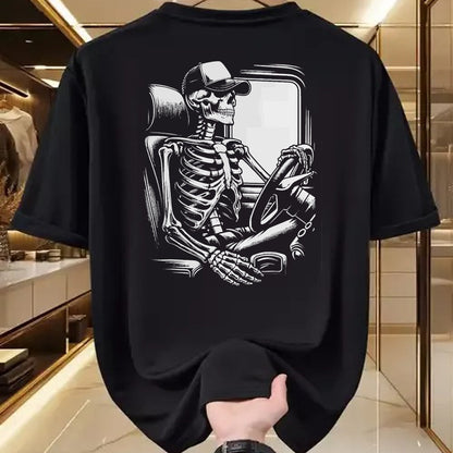 Best Truck Driver Life Shirt, Funny Trucker UnisexT-Shirt/Hoodie/Sweatshirt HLT00 - Skeleton Truck Driver Funny Big Trucking Truck Enthusiasts T-Shirt