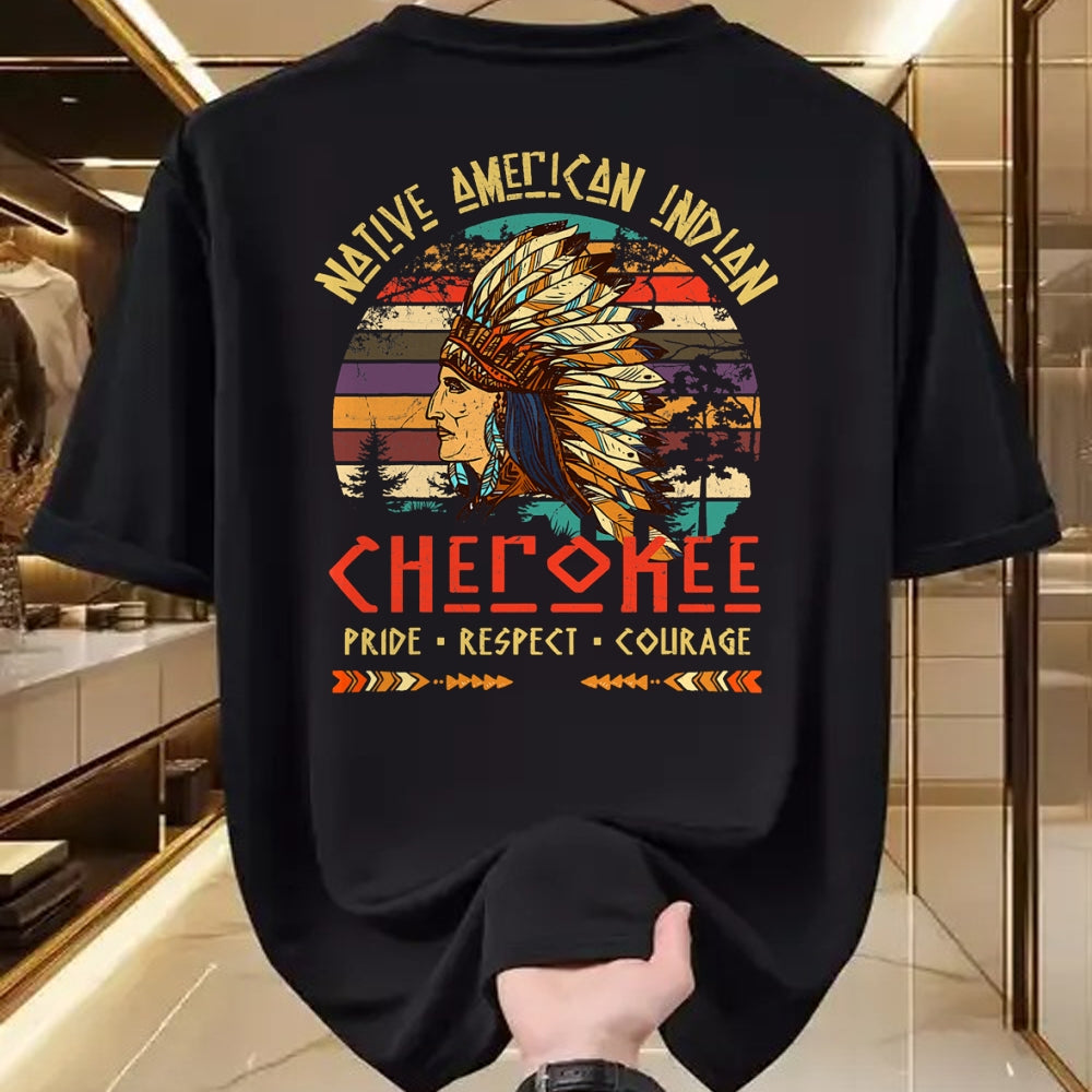 Native American T-Shirts, Vintage Native American Unisex T-Shirt/Hoodie/Sweatshirt HLT00 - Cherokee Native American Indian Pride Indigenous Tribe