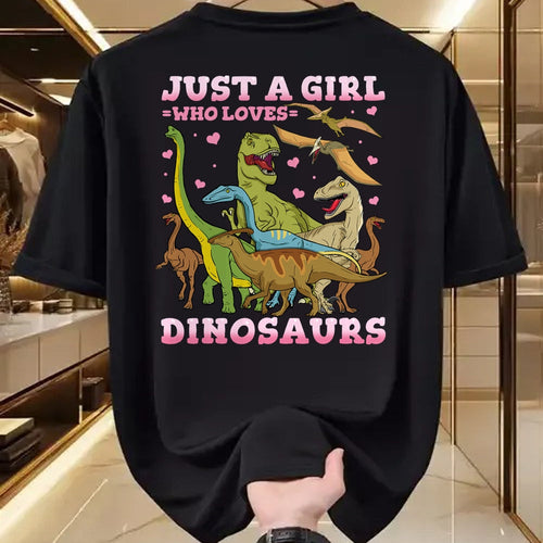 Best Dinosaur Lover Shirt, Funny Dinosaur UnisexT-Shirt/Hoodie/Sweatshirt HLT00 - Dinosaur Just a Girl Who Loves Dinosaurs Brachiosaurus T-Shirt