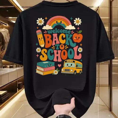 Best Student Shirt, Funny Back To School UnisexT-Shirt/Hoodie/Sweatshirt HLT00 - Welcome Back to School Rainbow Teacher Apparel First Day T-Shirt