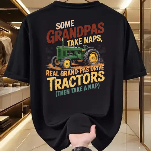 Best Farmer Life Shirt, Funny Farmer UnisexT-Shirt/Hoodie/Sweatshirt HLT00 - Farmer Some Grandpas Take Naps Cool Grandpas Drive Tractor T-Shirt