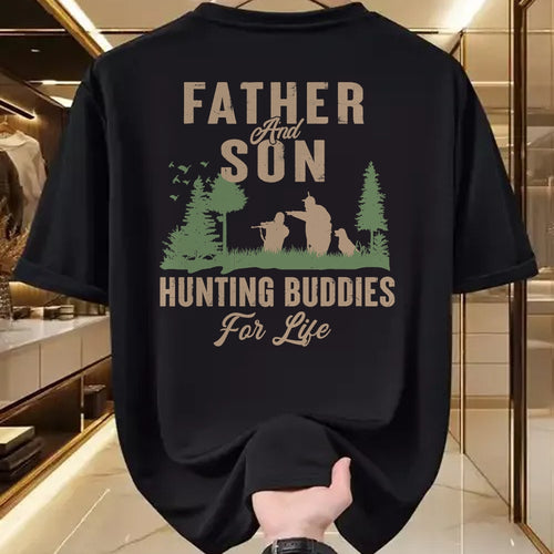 Best Wife Shirt, Wife and Husband Unisex T-Shirt/Hoodie/Sweatshirt HLT00 - Father and Son Hunting Buddies For Life Hunter Husband Dad T-Shirt