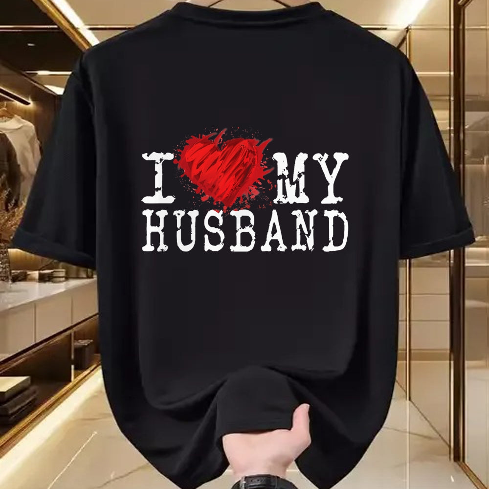 Best Wife Shirt, Wife and Husband Unisex T-Shirt/Hoodie/Sweatshirt HLT00 - I Love My Husband, Awesome Vintage Style Husband Love T-Shirt