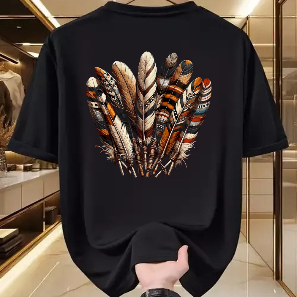 Native American T-Shirts, Vintage Native American Unisex T-Shirt/Hoodie/Sweatshirt HLT00 - Southwest Native American Indian Feather