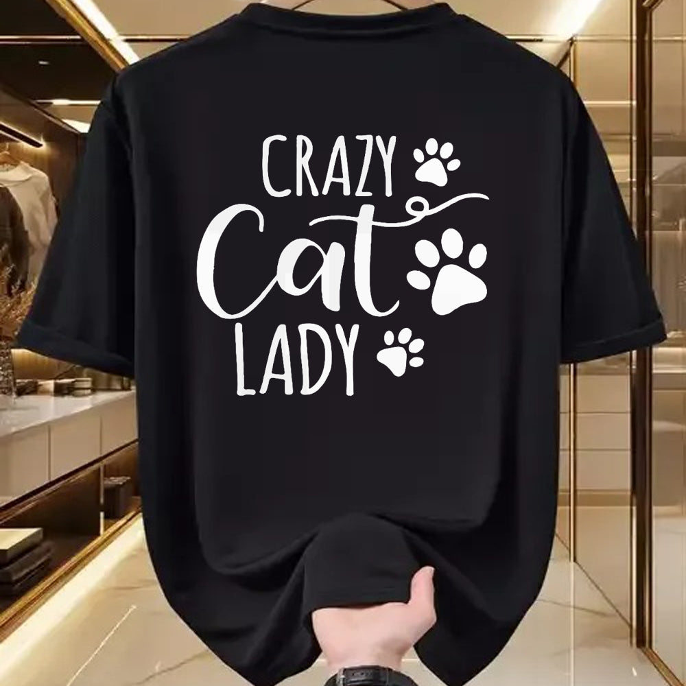 Cat Love Shirt, Funny Cat Lover Gift UnisexT-Shirt/Hoodie/Sweatshirt HLT00 - Crazy Cat Lady Funny Cat Meow for Men Women Love cat T-Shirt (1)