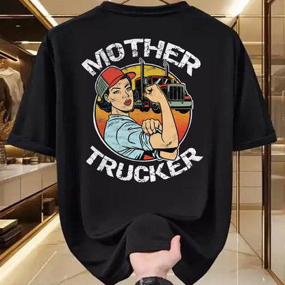 Best Truck Driver Life Shirt, Funny Trucker UnisexT-Shirt/Hoodie/Sweatshirt HLT00 - Mother Trucker Female CDL Semi Truck Driver T-Shirt