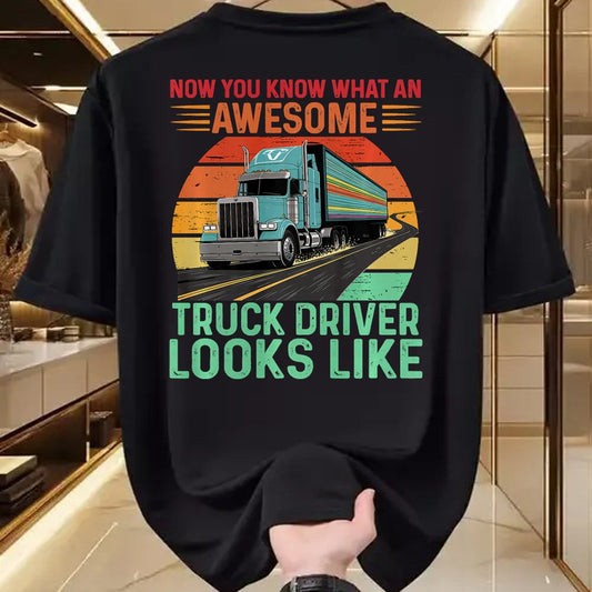 Best Truck Driver Life Shirt, Funny Trucker UnisexT-Shirt/Hoodie/Sweatshirt HLT00 - Awesome Truck driver Trucker Design For Men Truck Driver Premium Tri-blend T-Shirt