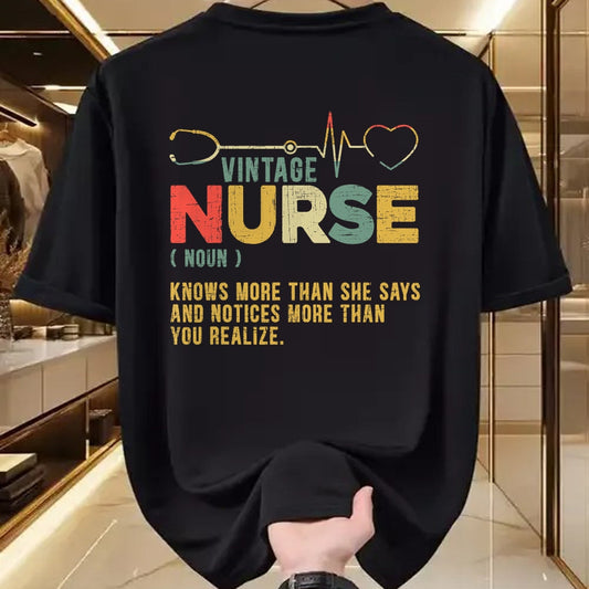 Funny Nurse Shirt, Nurse Unisex T-Shirt/Hoodie/Sweatshirt HLT00 - Vintage Nurse Definition Hospital Medical Registered Nursing T-Shirt