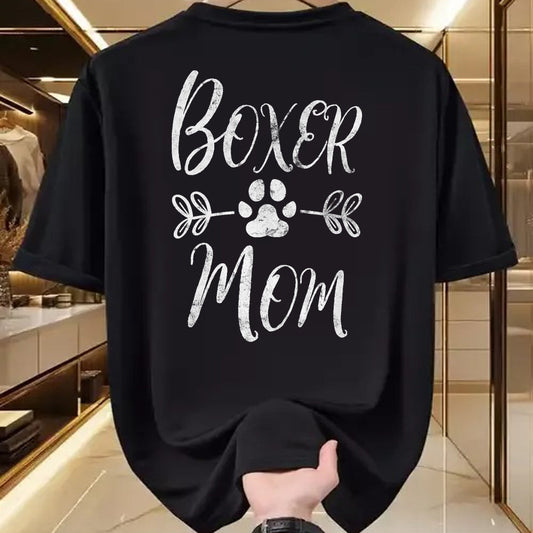 Dog Love Shirt, Dog Lover Gift T-Shirt/Hoodie/Sweatshirt HLT00 - Boxer Mom Shirt Boxer Dog Lover Owner Funny Boxer Dog Mom T-Shirt