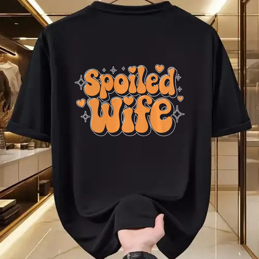 Best Wife Shirt, Wife and Husband Unisex T-Shirt/Hoodie/Sweatshirt HLT00 - Gift for wife T shirt, spoiled wife   Spoiled Wife Premium T-Shirt