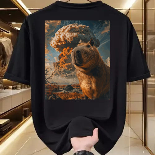 Cute Capybara Shirt, Funny Capybara Unisex T-Shirt/Hoodie/Sweatshirt HLT00 - Funny Graphic Capybara Long Sleeve T-Shirt (13)