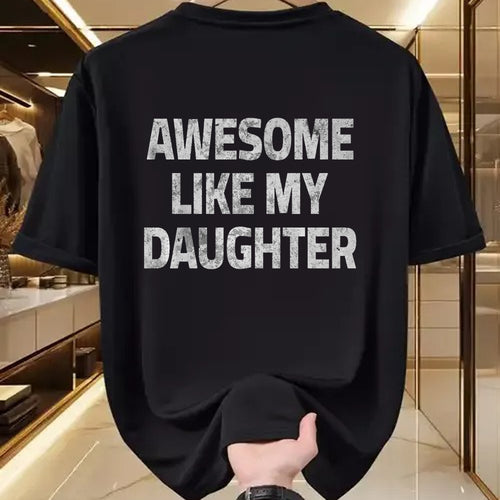 Best Wife Shirt, Wife and Husband Unisex T-Shirt/Hoodie/Sweatshirt HLT00 - Awesome Like My Daughter Father's Day Funny Dad Husband Man Premium T-Shirt