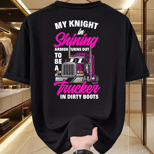 Best Truck Driver Life Shirt, Funny Trucker UnisexT-Shirt/Hoodie/Sweatshirt HLT00 - Funny Truck Driver Trucker Girlfriend Truckers Wife T-Shirt