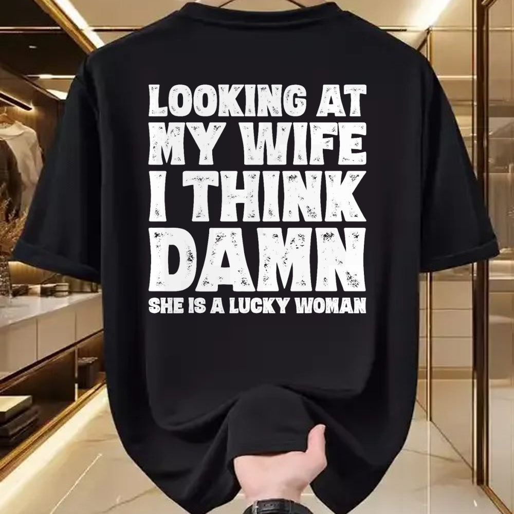 Best Wife Shirt, Wife and Husband Unisex T-Shirt/Hoodie/Sweatshirt HLT00 - Funny Dad Joke Quote for Husband Father from Wife T-Shirt