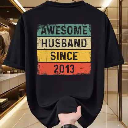 Best Wife Shirt, Wife and Husband Unisex T-Shirt/Hoodie/Sweatshirt HLT00 - 11th Wedding Anniversary Epic Awesome Husband Since 2013 T-Shirt (1)