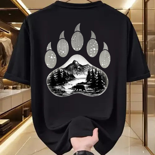 Native American T-Shirts, Vintage Native American Unisex T-Shirt/Hoodie/Sweatshirt HLT00 - Native American Indian Bear Claws Funny Mountain Animal Gift