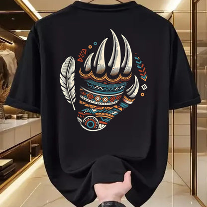 Native American T-Shirts, Vintage Native American Unisex T-Shirt/Hoodie/Sweatshirt HLT00 - Native Heritage Month Proud Native American Bear Claws