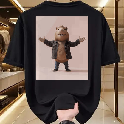 Cute Capybara Shirt, Funny Capybara Unisex T-Shirt/Hoodie/Sweatshirt HLT00 - Funny Graphic Capybara Long Sleeve T-Shirt (14)