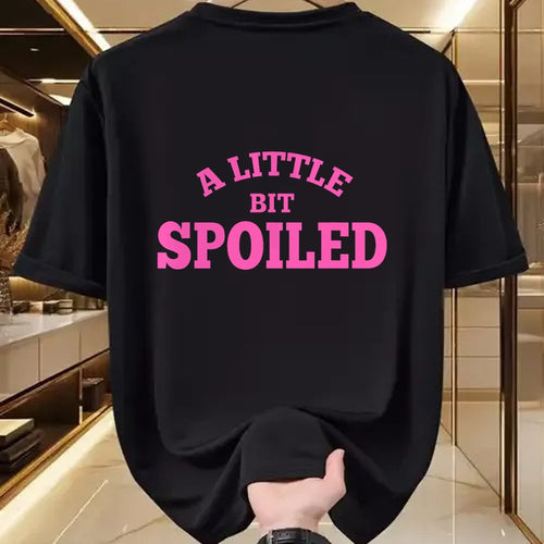 Best Wife Shirt, Wife and Husband Unisex T-Shirt/Hoodie/Sweatshirt HLT00 - Light Pink Womens Shirt A Little Bit Spoiled T-Shirt