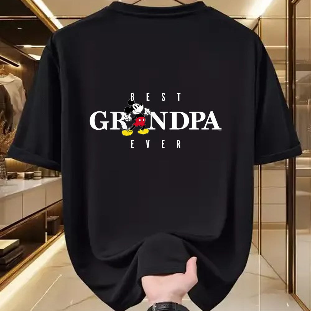 Best Grandpa Shirt, Proud Grandpa Unisex T-Shirt/Hoodie/Sweatshirt HLT00 - Disney Mickey Mouse Thumbs Up Best Grandpa Ever Father���s Day T