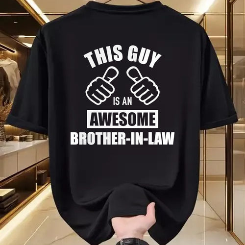 Best Wife Shirt, Wife and Husband Unisex T-Shirt/Hoodie/Sweatshirt HLT00 - This guy awesome brother-in-law from sister-in-law T-Shirt (1)