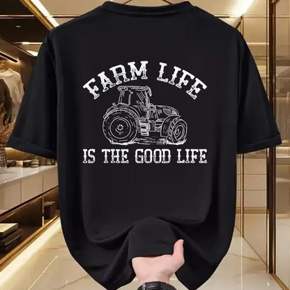 Best Farmer Life Shirt, Funny Farmer UnisexT-Shirt/Hoodie/Sweatshirt HLT00 - Farm Life is The Good Life Tractor T-Shirt