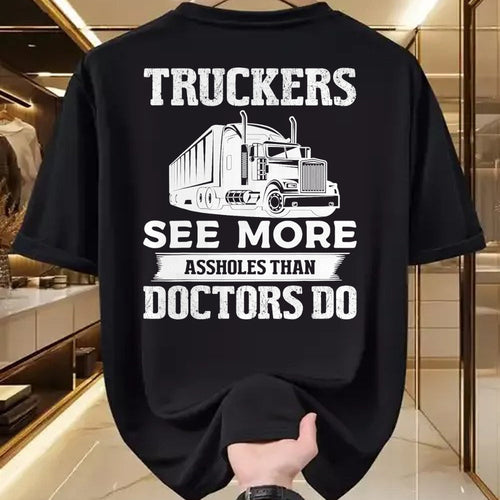 Best Truck Driver Life Shirt, Funny Trucker UnisexT-Shirt/Hoodie/Sweatshirt HLT00 - Truckers See More Funny Truck Driver Gifts for Trucking Dads T-Shirt