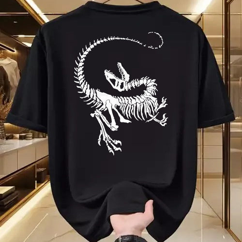 Best Dinosaur Lover Shirt, Funny Dinosaur UnisexT-Shirt/Hoodie/Sweatshirt HLT00 - Velociraptor Dinosaur Fossil Skeleton Paleontology T-Shirt, Men, Black, 3X-Large