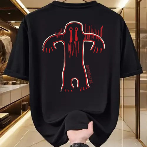 Native American T-Shirts, Vintage Native American Unisex T-Shirt/Hoodie/Sweatshirt HLT00 - Native American Bigfoot -Sasquatch Petroglyph Cave Art