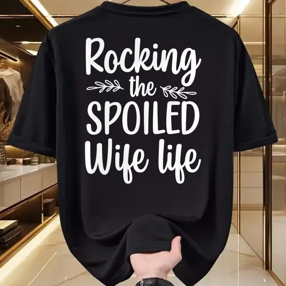 Best Wife Shirt, Wife and Husband Unisex T-Shirt/Hoodie/Sweatshirt HLT00 - Gift for wife T shirt, spoiled wife   Funny Spoiled Wife Art For Women Girls Husband Spoiled Wife Pu (1)