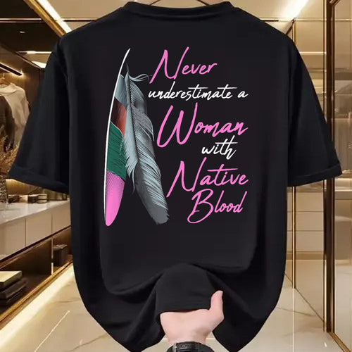Native American T-Shirts, Vintage Native American Unisex T-Shirt/Hoodie/Sweatshirt HLT00 - Native American Indian A Woman With Native Blood
