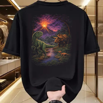 Best Dinosaur Lover Shirt, Funny Dinosaur UnisexT-Shirt/Hoodie/Sweatshirt HLT00 - Vintage Jurassic Dinosaur 90s T Rex and Triceratops Graphic T-Shirt