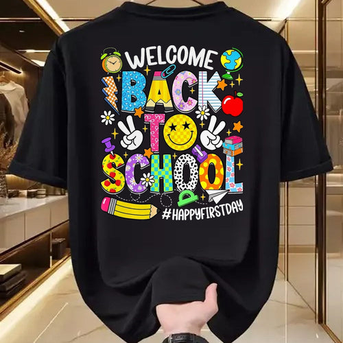 Best Student Shirt, Funny Back To School UnisexT-Shirt/Hoodie/Sweatshirt HLT00 - Welcome Back to School Happy First Day of School Teacher Kid T-Shirt, Men, Black, 3X-Large (1)
