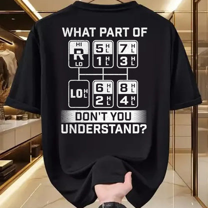 Best Truck Driver Life Shirt, Funny Trucker UnisexT-Shirt/Hoodie/Sweatshirt HLT00 - What Part Don't You Understand - Trucker Semi Truck Driver T-Shirt