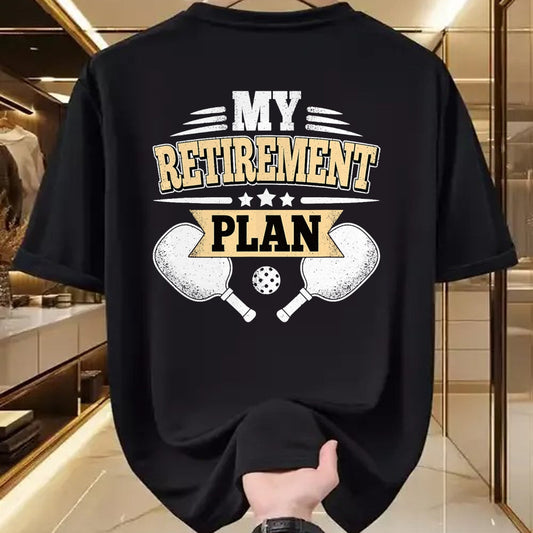 Funny Pickleball Shirt, Pickleball Lover Unisex T-Shirt/Hoodie/Sweatshirt HLT00 - My Retirement Plan Funny Pickleball Retired Men Women T-Shirt