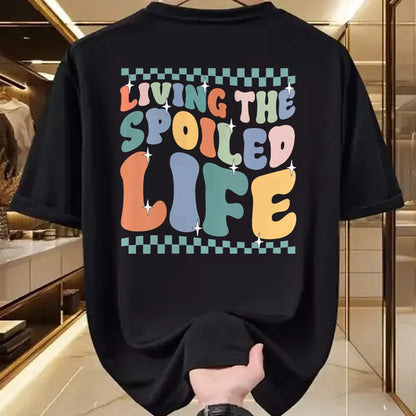 Best Wife Shirt, Wife and Husband Unisex T-Shirt/Hoodie/Sweatshirt HLT00 - Gift for wife T shirt, spoiled wife   Womens Spoiled Wife Living The Spoiled Life V-Neck T-Shirt (1)