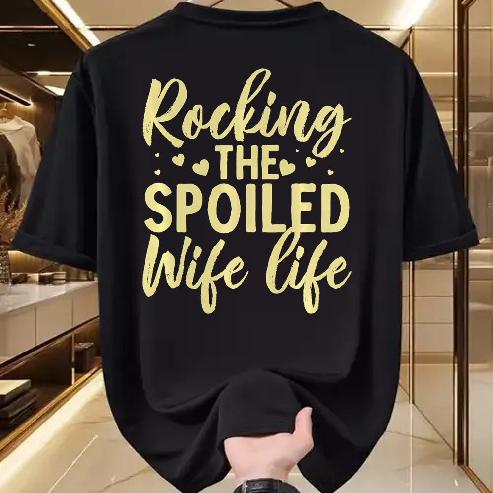 Best Wife Shirt, Wife and Husband Unisex T-Shirt/Hoodie/Sweatshirt HLT00 - Gift for wife T shirt, spoiled wife   Funny Spoiled Wife Art For Women Girls Husband Spoiled Wife Pr (7)