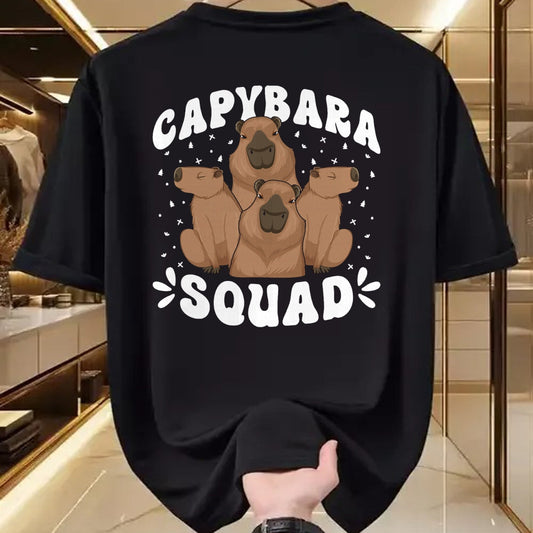Cute Capybara Shirt, Funny Capybara Unisex T-Shirt/Hoodie/Sweatshirt HLT00 - Capybara Themed Party Capybara Squad T-Shirt