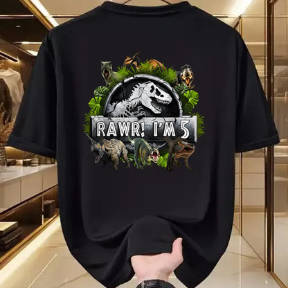 Best Dinosaur Lover Shirt, Funny Dinosaur UnisexT-Shirt/Hoodie/Sweatshirt HLT00 - Rawr I_m 5 5th Birthday T Rex Dinosaur Funny Party Boys Kids T-Shirt