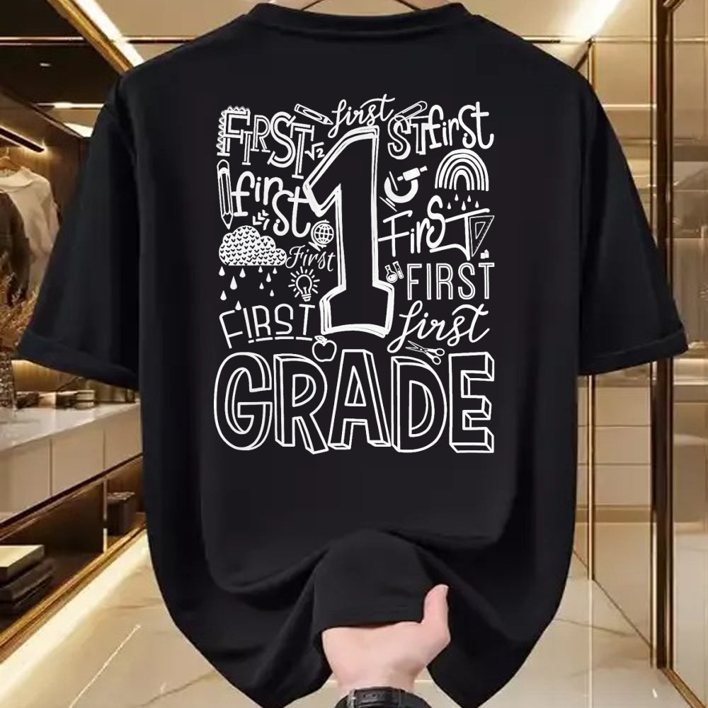Best Student Shirt, Funny Back To School UnisexT-Shirt/Hoodie/Sweatshirt HLT00 - Typography 1st Grade Team Student Teacher T-Shirt