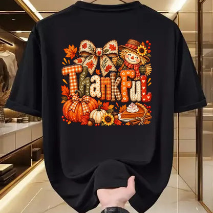 Best Thanksgiving Family Shirt , Funny Thanksgiving UnisexT-Shirt/Hoodie/Sweatshirt HLT00 - Thankful Thanksgiving Fall Scarecrow Pumpkin Autumn Harvest T-Shirt