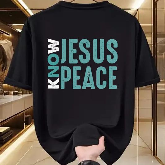 Christian Tee, Christian Faith Unisex T-Shirt/Hoodie/Sweatshirt HLT00 - Jesus Christian Bible Verse Scripture Know Jesus Know Peace T-Shirt