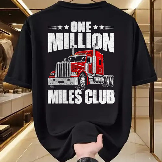 Best Truck Driver Life Shirt, Funny Trucker UnisexT-Shirt/Hoodie/Sweatshirt HLT00 - One Million Miles Club Funny Truck Driver Trucker T-Shirt
