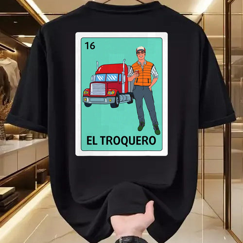 Best Truck Driver Life Shirt, Funny Trucker UnisexT-Shirt/Hoodie/Sweatshirt HLT00 - Truck Driver Spanish Mexican El Troquero Bingo Card Game T-Shirt