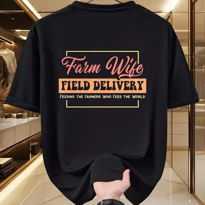 Best Farmer Life Shirt, Funny Farmer UnisexT-Shirt/Hoodie/Sweatshirt HLT00 - Farm Wife Field Delivery Feeding The Farmers Feed The World T-Shirt