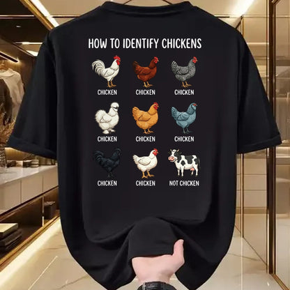 Best Farmer Life Shirt, Funny Farmer UnisexT-Shirt/Hoodie/Sweatshirt HLT00 - How to Identify Chickens T-Shirt