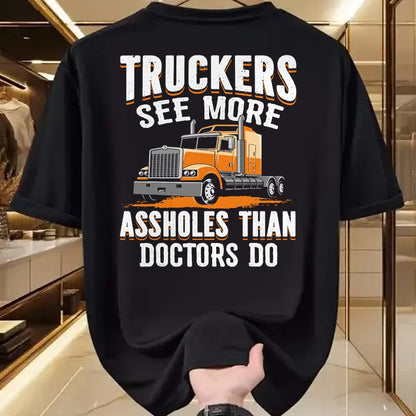 Best Truck Driver Life Shirt, Funny Trucker UnisexT-Shirt/Hoodie/Sweatshirt HLT00 - Truckers See More Funny Truck Driver Gifts for Trucking Dads T-Shirt (2)