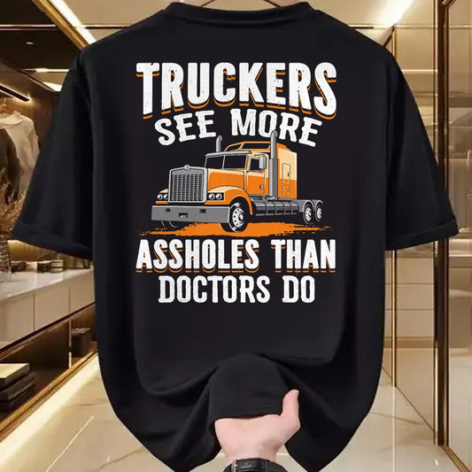 Best Truck Driver Life Shirt, Funny Trucker UnisexT-Shirt/Hoodie/Sweatshirt HLT00 - Truckers See More Funny Truck Driver Gifts for Trucking Dads T-Shirt (2)
